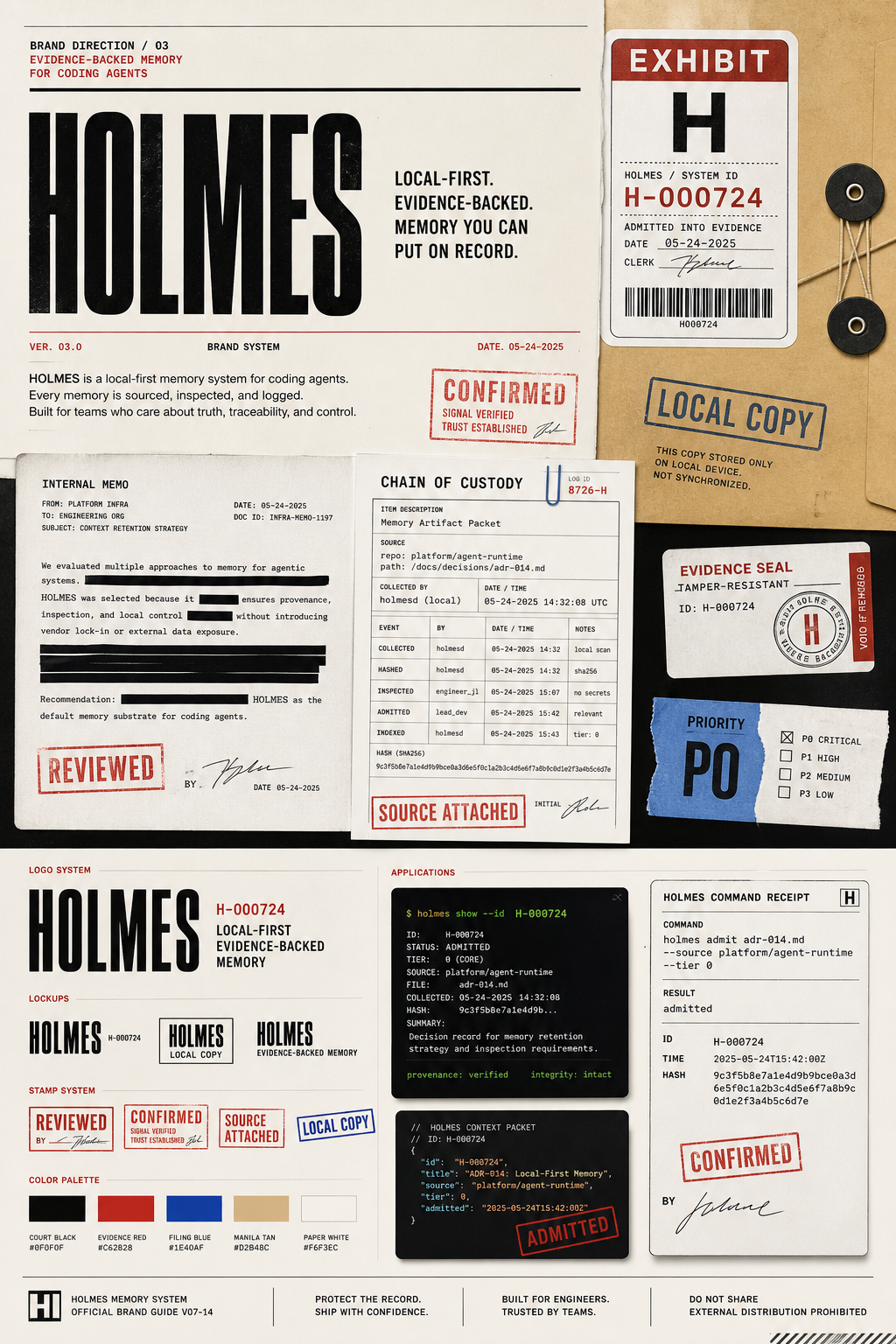 Holmes v21 evidence room logo world