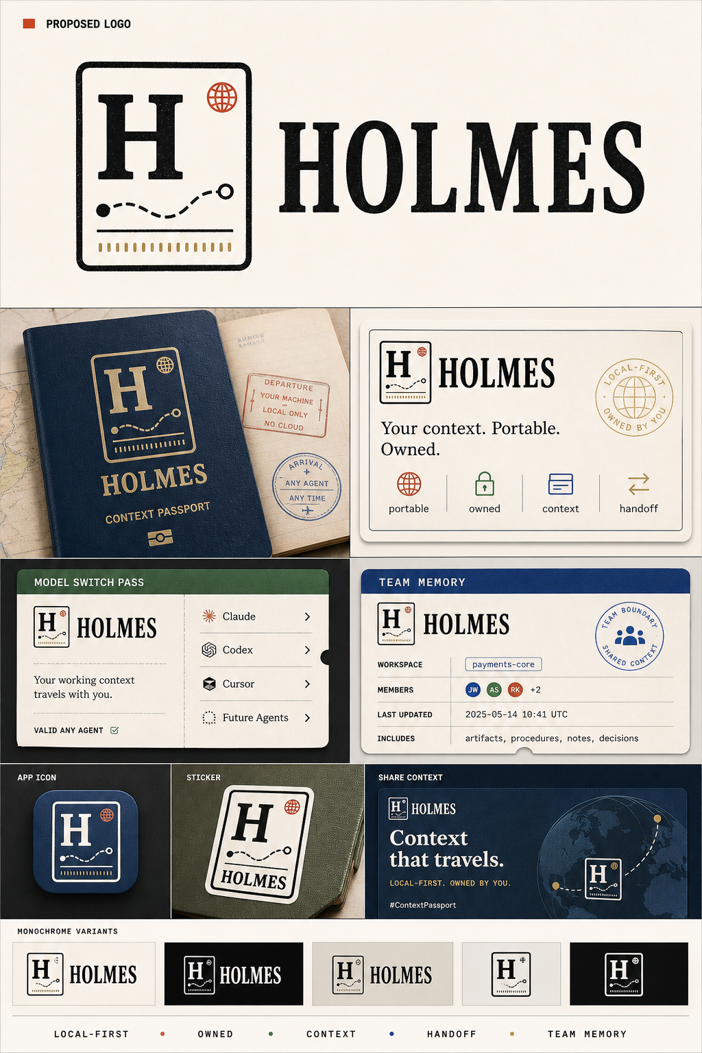 Holmes v44 Context Passport full brand board