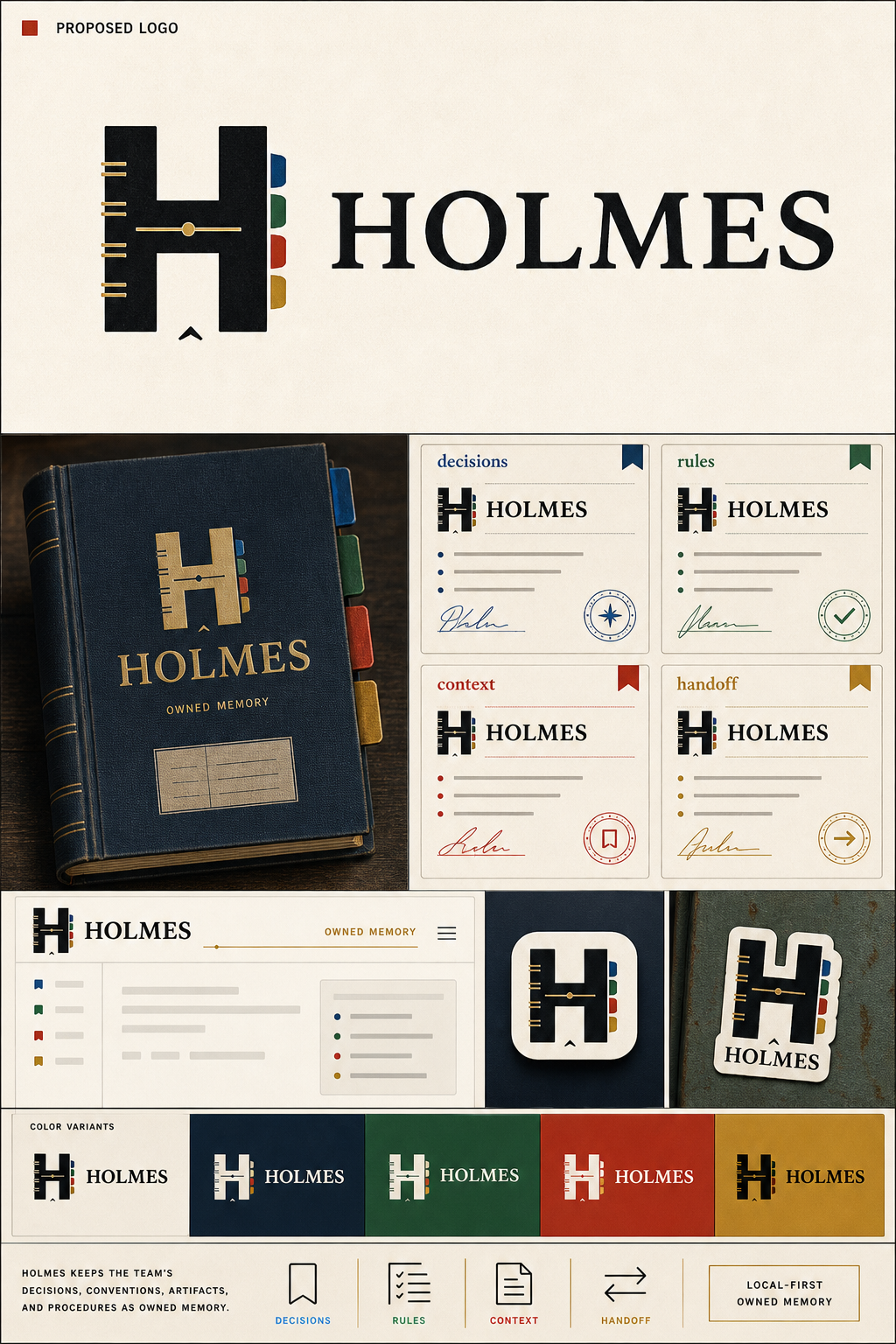 Holmes v45 Memory Ledger full brand board