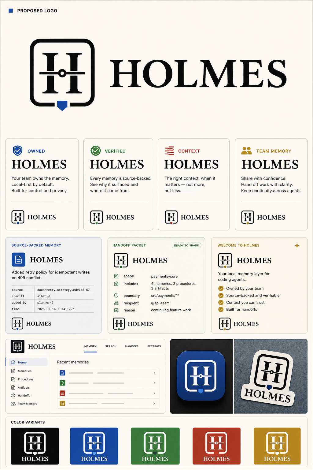 Holmes v48 Trust Mark full brand board