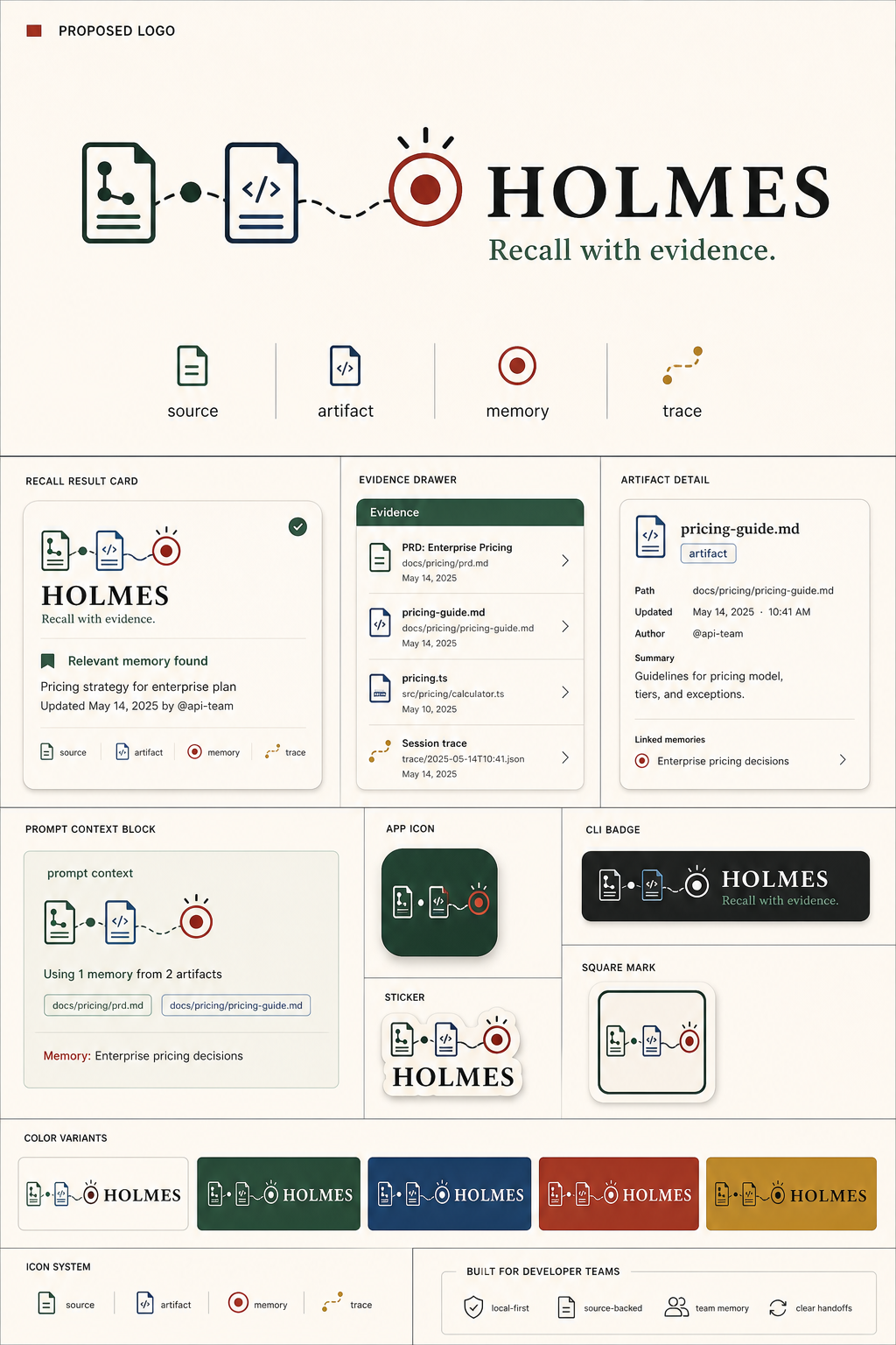 Holmes v56 Evidence Trail full board